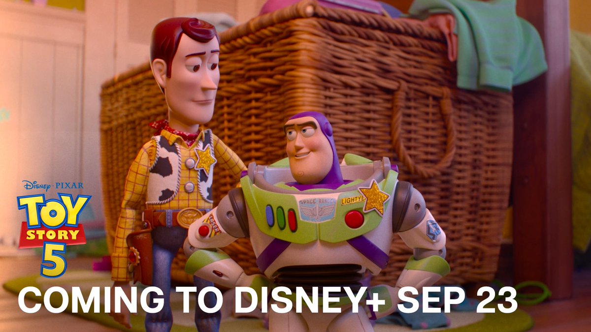 The toys have a new home...on @disneyplus #ToyStory5 is streaming on Disney+ September 23rd
