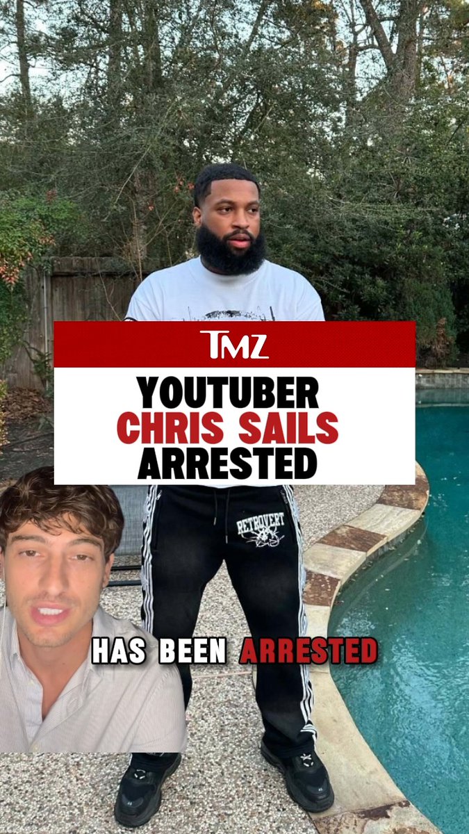 😳 YouTuber Chris Sails has been arrested after allegedly lying to police about his children falling into a body of water, TMZ has learned.