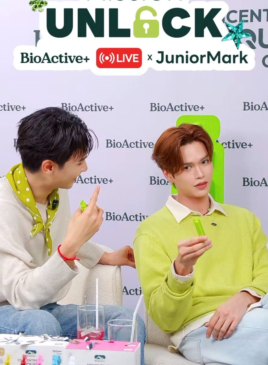 BIOACTIVE X JUNIOR MARK #BioActivexJuniorMark #JuniorMark #junniorrs #markjrtn 🐶: Hey what did you do? Why do you look so pretty today? 🐱: pfttttt heyyyyy heyyy 🐶: Hey pretty 🐶: hey khon suay 🐱: hoiii I’m dangerous 🐶: Khon suayyyyy 🐱: (giggles) 🐶: say it properly, khon suay 🐱: NO!!💢💢dangeorus. I’m dangerous today!! 🐶: say it properly, khon suay 🐱: A cool person!!! 🐶: Khon suay, what did you say? 🐶: What did you want phi to say, khon suay? 🐱: (ignoring🤣) 🐶: okayyyy