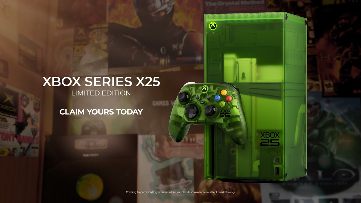 OG Green is so back. Pre-order the XBOX Series X25 and get a copy of Halo: Campaign Evolved included: