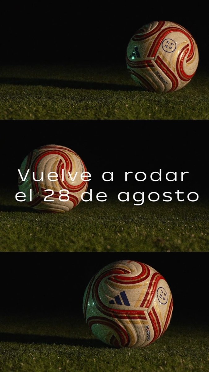 ⚽️ Un nuevo balón. Una nueva temporada. Un nuevo '𝗛𝗼𝗿𝗶𝘇𝗼𝗻𝘁𝗲'. 🤝 Este es el esférico de adidas_ES que nos acompañará en todas las competiciones.