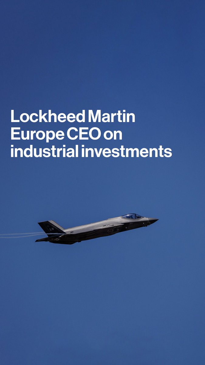 Lockheed Martin Europe CEO Dennis Goege tells Lizzy Burden the defense and aerospace firm is investing up to $9 billion as it builds up industrial capacity