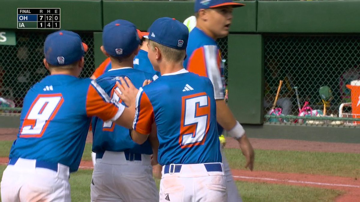OHIO PUNCHES ITS TICKET TO THE LLWS U.S. CHAMPIONSHIP GAME‼️ The kids from Hamilton will face Nevada Saturday on ABC 🍿