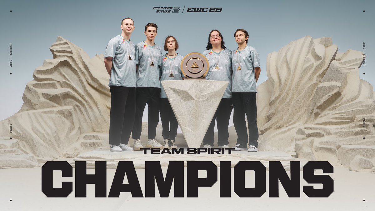 From the first round to the final trophy lift. Team Spirit CS2’s road through EWC26 ended exactly where they wanted it to: on top. 🏆