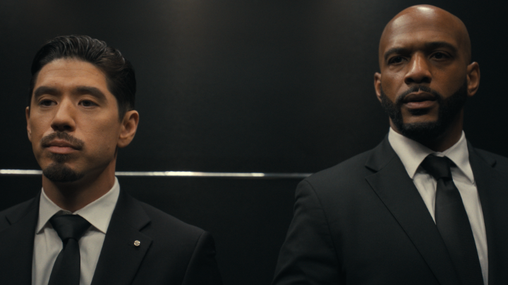 Now that's an elevator fight! All episodes of Tyler Perry's Beauty in Black Season 3 are now playing.