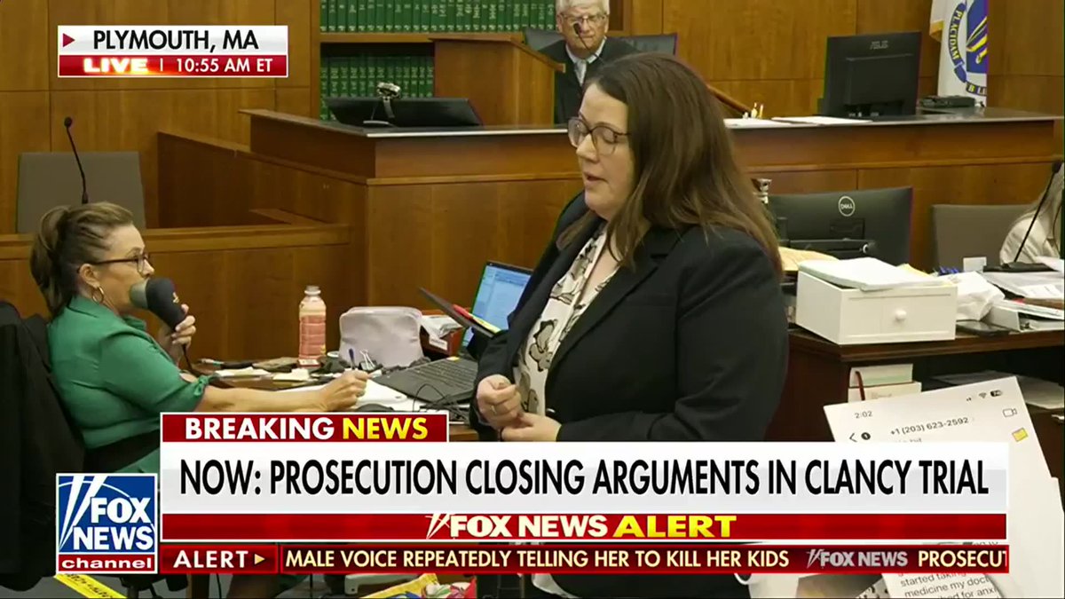 "What's on trial here is what Lindsay Clancy did the night of January 24th, 2023." Plymouth County Assistant DA Jennifer Sprague tells jurors not to be distracted by arguments about the mental health system or how the system treats women, saying those issues are meant to make them "angry and passionate" but are not what the case against Lindsay Clancy is about. Sprague says the focus is Clancy's mental state when she killed her three children, arguing jurors can consider her psychological and treatment records to understand how she reached that point and what her motivation was.