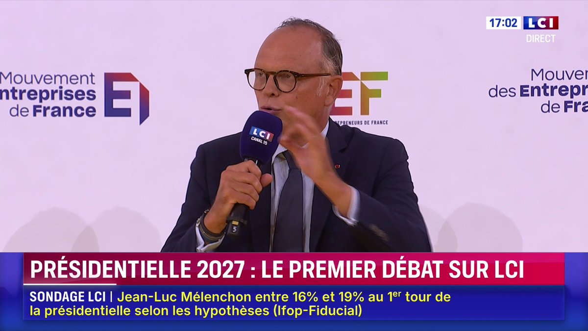 🔴 Edouard Philippe : "Nous devons laisser les entreprises créer de la richesse" ▶️ Sept candidats à la présidentielle devant les patrons : le grand débat de #LaREF26 du Mouvement des Entreprises de France sur LCI