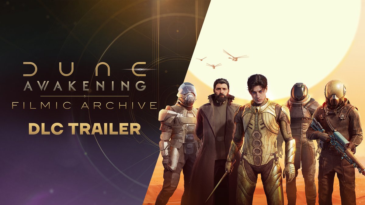 Walk the path of legends. As shown during XBOX's Gamescom broadcast, the Filmic Archive DLC brings iconic looks from Dune: Part One and Dune: Part Two to Arrakis, featuring the Aegis of the Unwalked Path armor, Caladan Stormcoat, a 73-piece Sardaukar building set, and much more. ⚔️