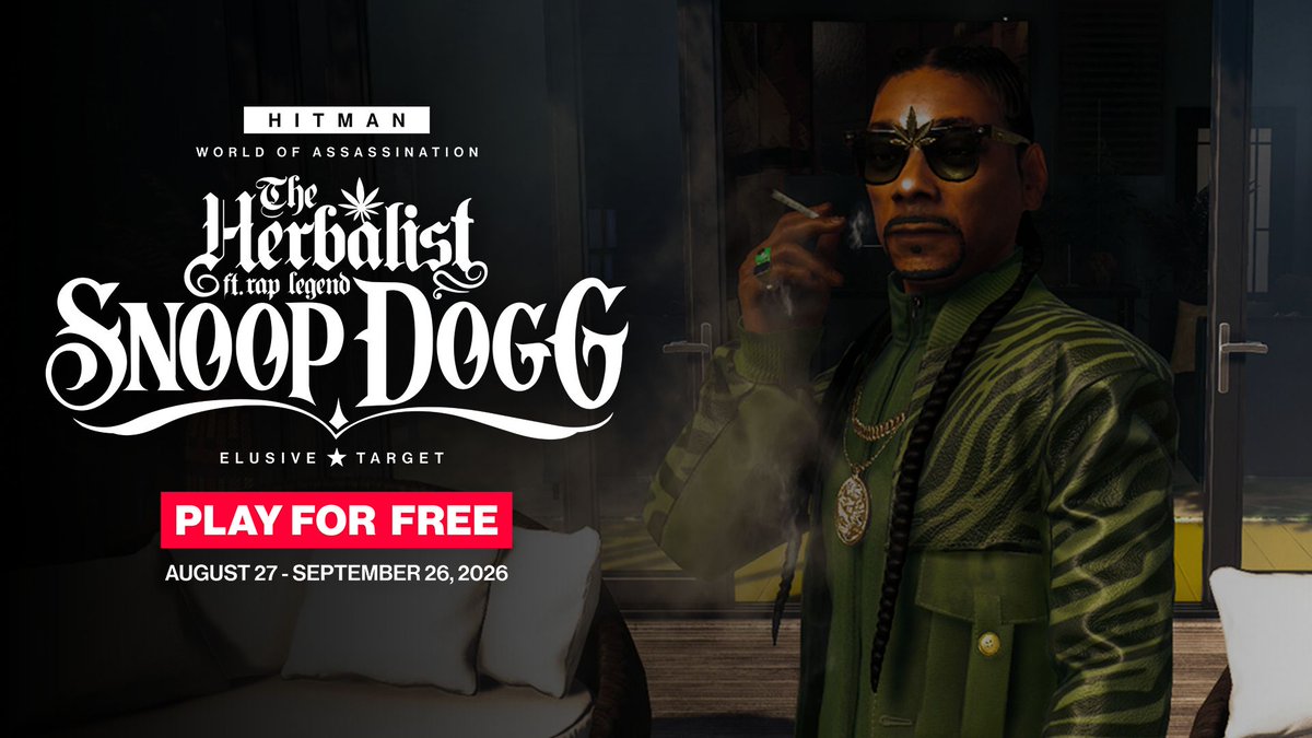 A new snack has hit the market. Time to put an end to this delicious disruption. 🍪 Your target is Dr. Cyrus Cane, played by Snoop Dogg, an eccentric entrepreneur known for his diverse business ventures. 🎯 It’s your job to remove him as the face of the product, 47. Play The Herbalist for free until September 26. Snoop Dogg #HITMAN #Agent47 #SnoopDogg #TheHerbalist