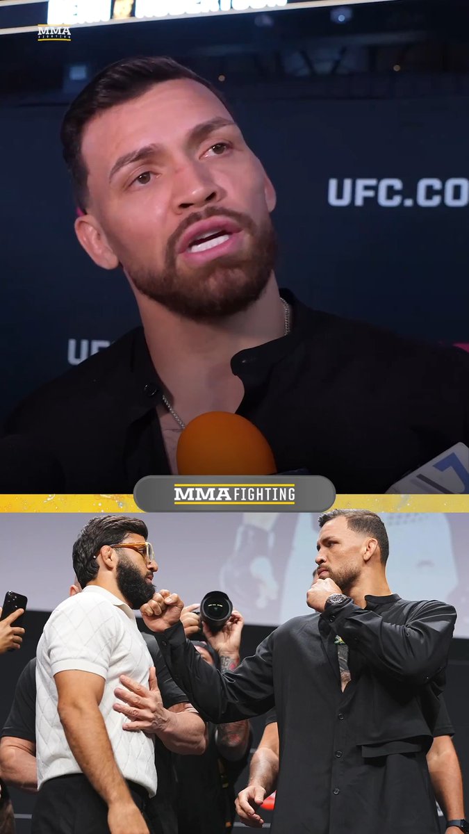 Mauricio Ruffy says the UFC told him it's a "straight shot to the title" with a win over Arman Tsarukyan at #UFC331: "That UFC has said it. … That’s why I accepted this fight on just over 30 days’ notice." (🎥 José Youngs)