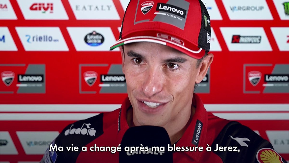 "Ma vie a changé après ma blessure à Jerez, donc j'ai essayé de donner ce conseil à Isack" 💪 Marc Marquez nous dévoile les coulisses de son appel avec Isack Hadjar, après la blessure du Français. #MotoGP #AragonGP