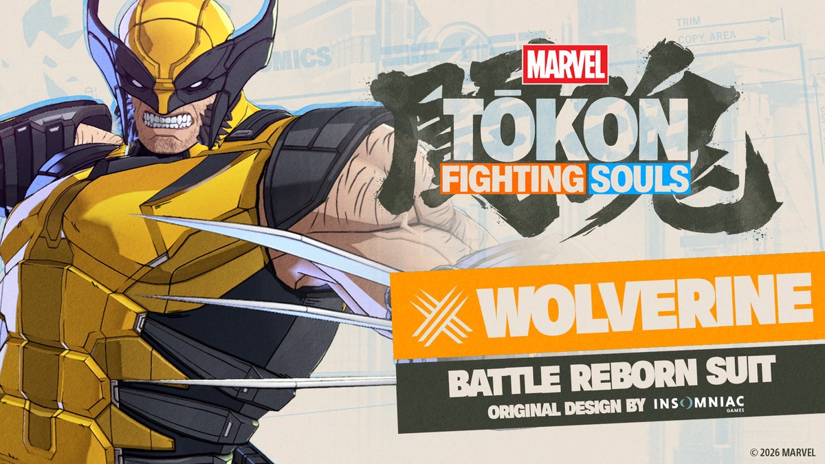 Surprise! Wolverine is suiting up a little earlier than expected. The Battle Reborn Suit for Wolverine is coming FREE to all players in the next #MARVELTokon: Fighting Souls patch on Friday, August 28! See it in action now, sharpen your claws, and get ready to jump into the fight.