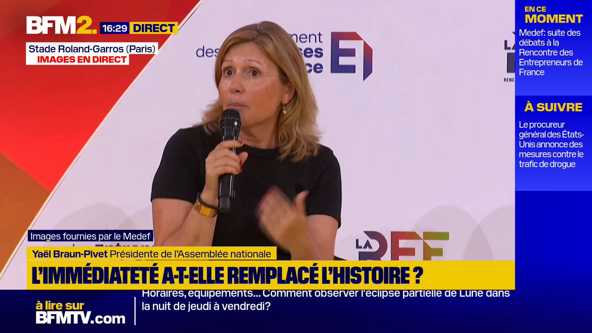 Présidentielle: "J'attends des candidats qu'ils ne gâchent pas ce débat budgétaire", déclare Yaël Braun-Pivet, présidente de l'Assemblée nationale #BFM2