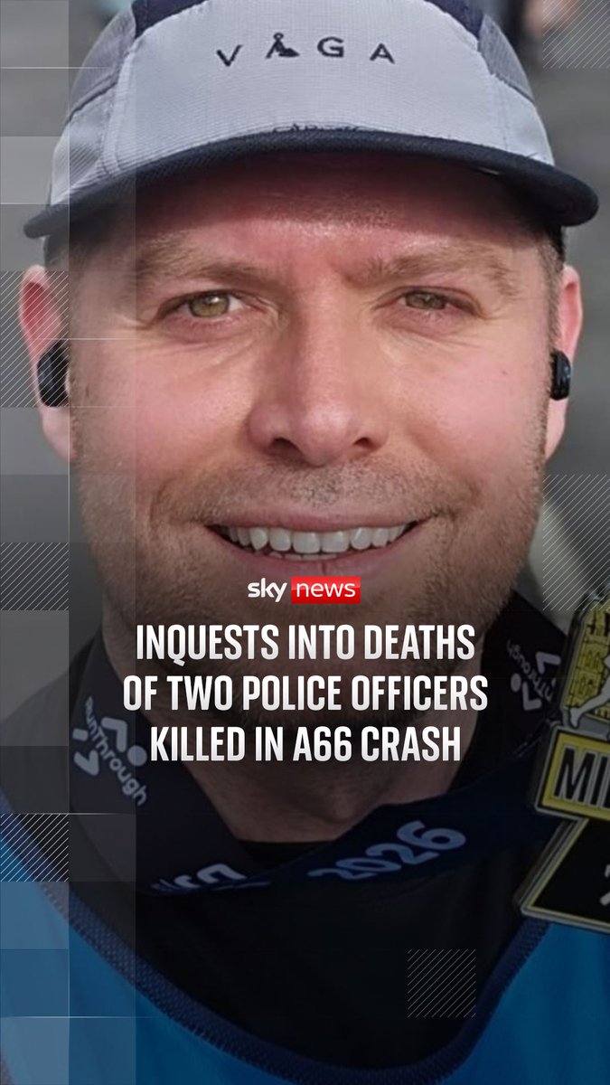 Inquests have opened into the deaths of two police officers who were killed in a collision on the A66 at the weekend. Sky's Shingi Mararike reports on the injuries that caused the deaths of PC Matthew Blades and PC Tom Clough. Latest: