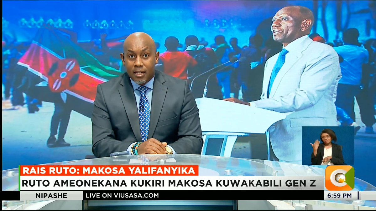 Rais Ruto: Makosa Yalifanyika Ruto ameonekana kukiri makosa kuwakabili Gen Z Anasema kuwa vijana wa Gen Z walitaka tu kusikizwa Ameagiza ukiukaji wowote wa haki kuchunguzwa Pia ametaka wale waliohusika na ukiukaji kuadhibiwa #CitizenNipashe