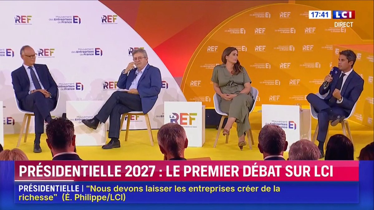 Monsieur Mélenchon, s'il suffit d'annuler la dette, pourquoi vous proposez en même temps d'augmenter les impôts ? C'est par pur sadisme ? #LaREF26