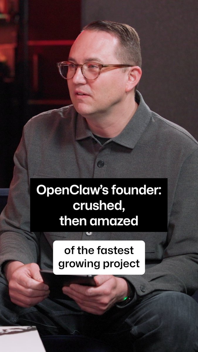 What's it like to be a maintainer of @OpenClaw, the fastest growing project in GitHub history? 🦞 You lose some sleep, but Peter Steinberger 🦞 says you also hear amazing stories.