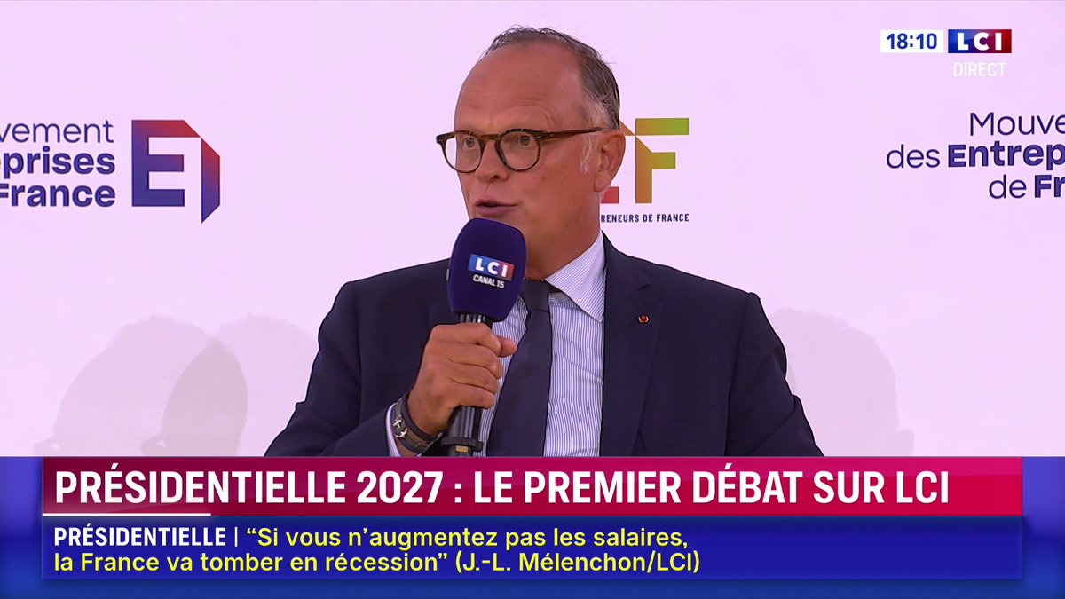 🔴 Édouard Philippe : "Nous devons convaincre nos partenaires européens de parler le langage de la puissance à la Chine et aux États-Unis" ▶️ Sept candidats à la présidentielle devant les patrons : le grand débat de #LaREF26 du Mouvement des Entreprises de France sur LCI