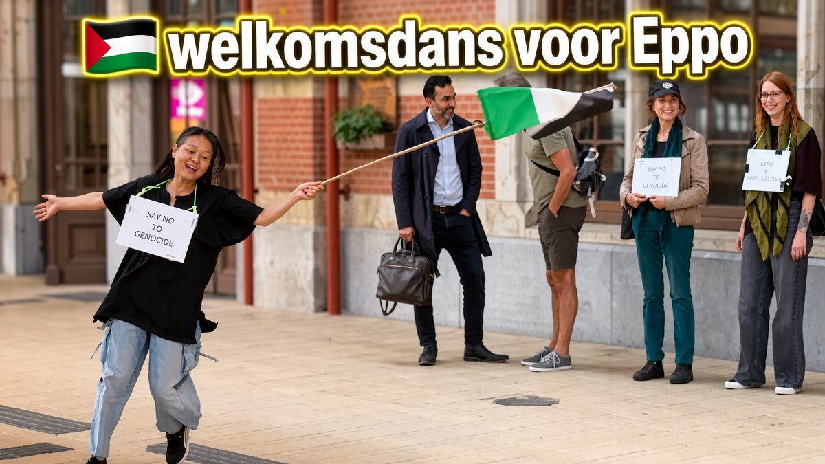 Zou dit nu een traditionele Palestijnse welkomstdans zijn? #EppoIsBack