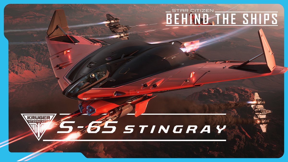 Sophisticated. Stylish. Suave. It has to be Kruger. The most debonair manufacturer in the ‘verse is back to boost your cool and transform the battlefield with its first Medium Fighter. Watch Behind the Ships - Kruger S-65 Stingray: