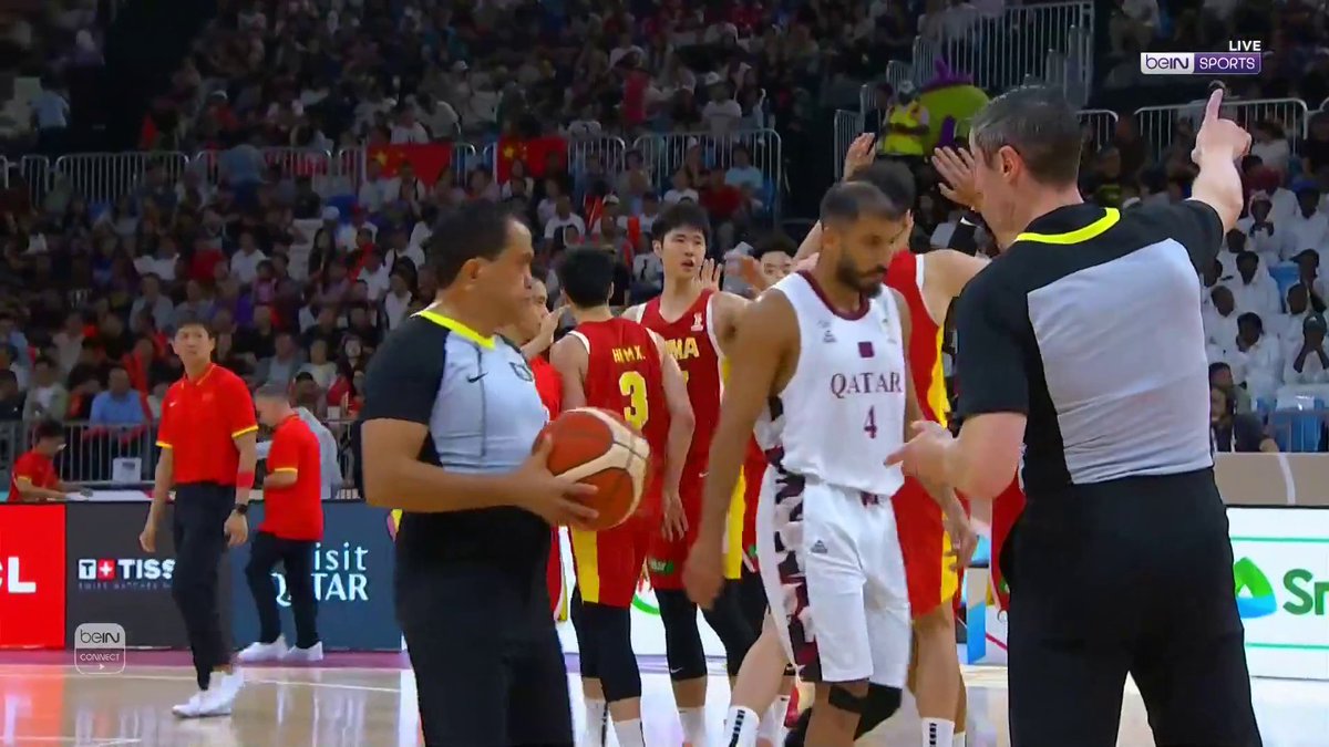 🔥🏀 نهاية الشوط الأول بتقدم المنتخب الصيني على حساب المنتخب القطري قطر 36 - الصين 47 ▶️ كما يمكنكم متابعة البث المباشر لتغطيتنا الاستثنائية للمباراة عبر قناتنا على يوتيوب: #كرة_السلة