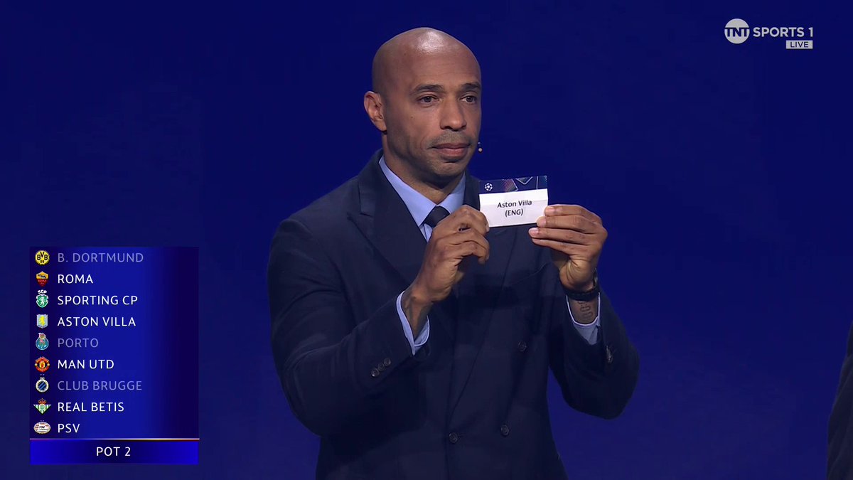 Europa League champions Aston Villa's UCL league phase fixtures are confirmed 💪 #UCLdraw