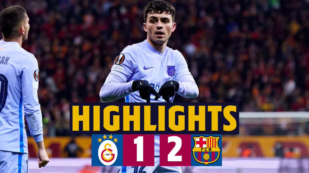 The last time Barça played Galatasaray away from home… Pedri masterclass. 💙❤️✨