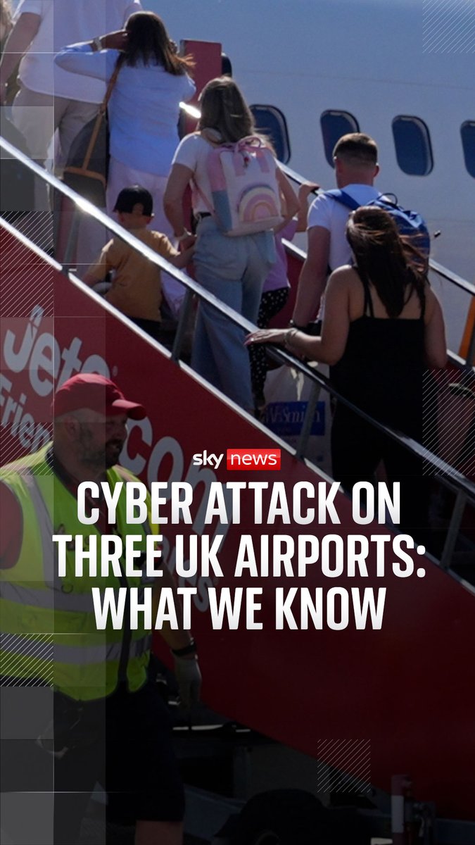 Customer data has been stolen after a cyber attack targeting Manchester, Stansted and East Midlands airports. Sky correspondent Barnaby Papadopulos reports. Read more: