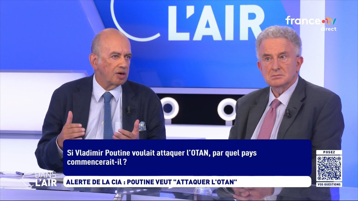 "Pour nous, la menace est une guerre de haute intensité en Europe à l’horizon 2030. D’ici là, il y a un vrai danger d’actions hybrides, d’opérations de déstabilisation, d’autant plus que la Russie, sur le terrain, patine". Pierre Lévy et Nicolas Tenzer, dans #cdanslair