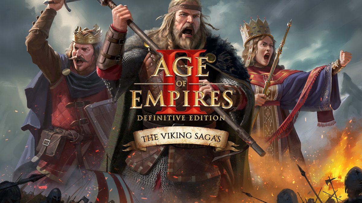 History meets heroic epic in daring adventures, thrilling sagas, and ruthless raids in #AoEII: DE – The Viking Sagas! 🌊 Play as three new civilizations: the Danes, Saxons, and Varangians as you navigate the calm fjords, rushing rivers, treacherous seas, and lands beyond with an epic three-part, 15 mission campaign. Pre-order now to get 15% off: