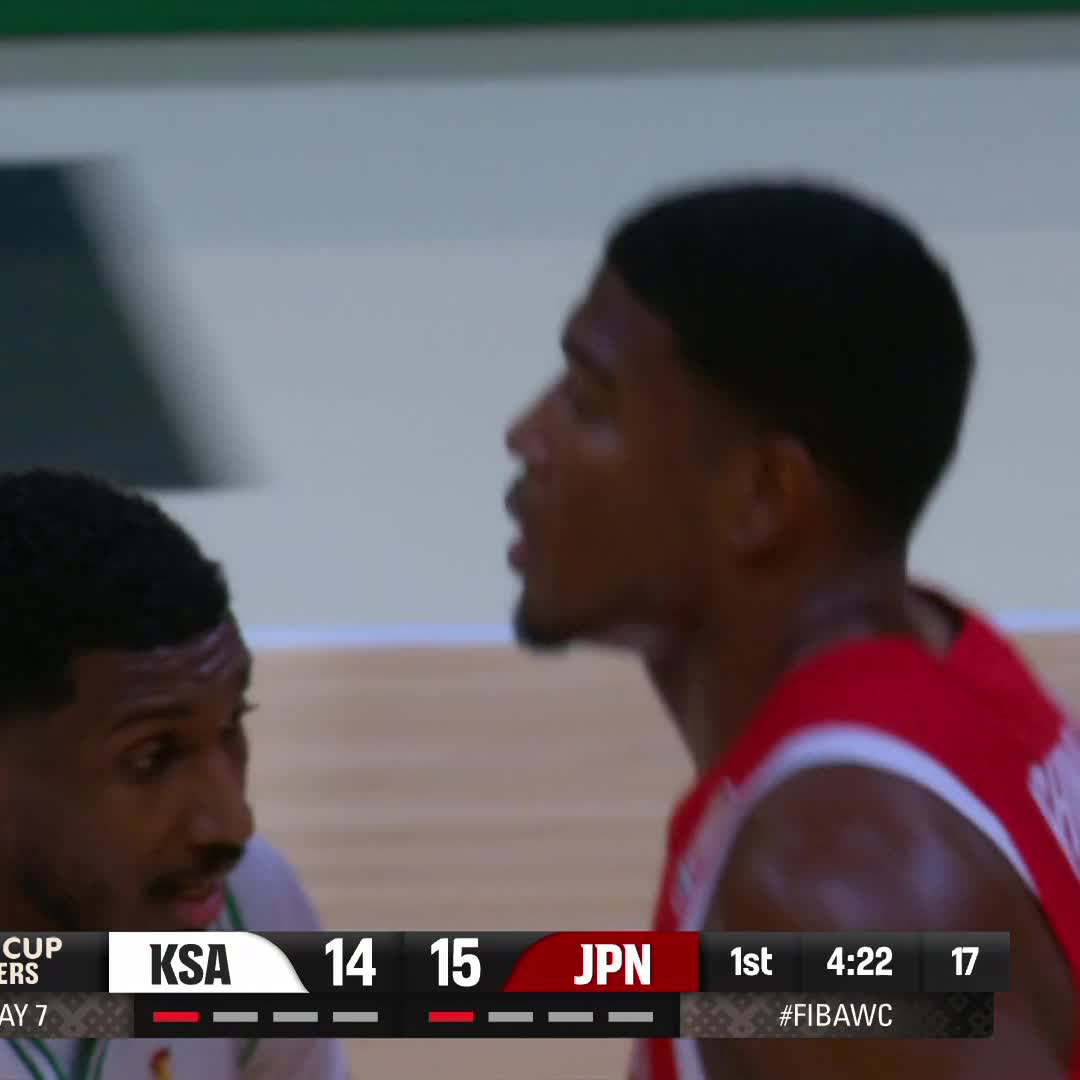 It's target practice for Rui Hachimura 🎯 9 PTS on 4/4 shooting in just one quarter of play for the Japan star 🇯🇵 #FIBAWC x #StepItUp