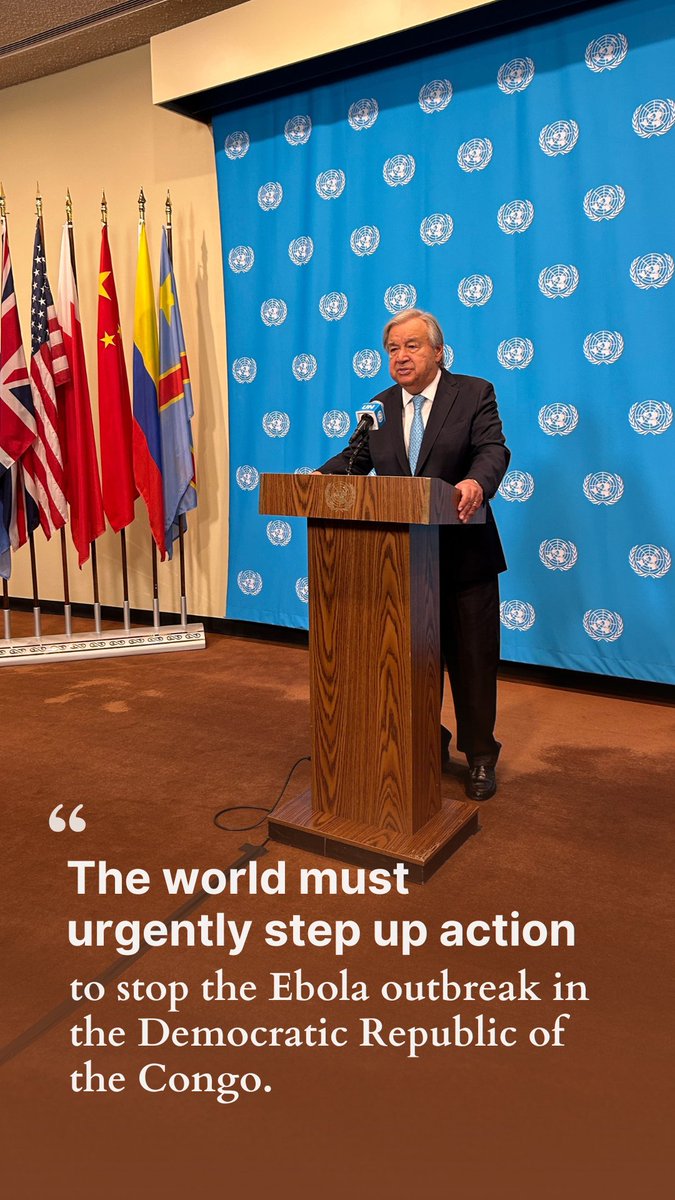 The Ebola crisis in the Democratic Republic of the Congo is first & foremost a human tragedy affecting families & communities on an extraordinary scale. The challenge is immense. But the world has the knowledge, the means & the resources to stop this outbreak. We must summon the collective determination to act before the cost becomes more deadly, difficult & expensive.