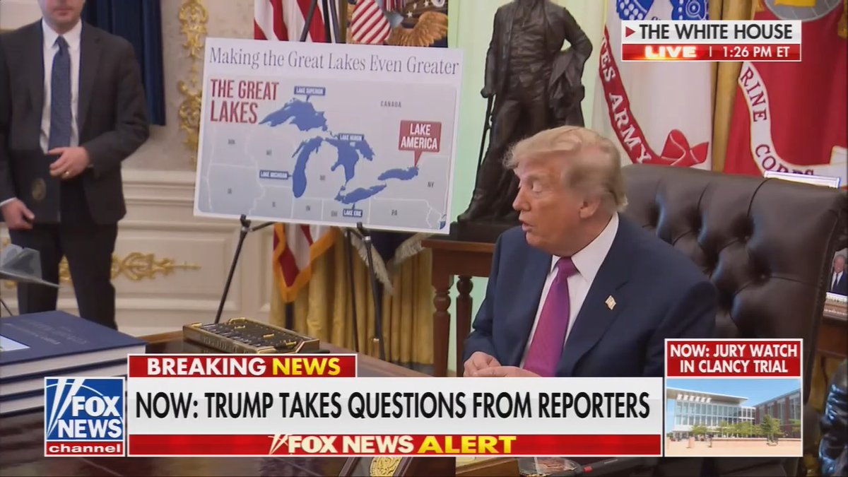 Trump: Maybe we'll have to change the name of the Atlantic and/or the Pacific