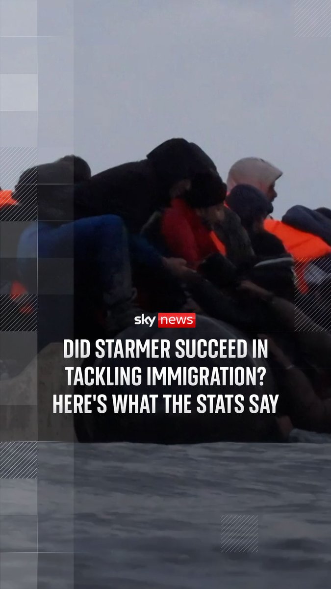 New statistics released by the Home Office give an insight into Sir Keir Starmer's success in tackling the issue of immigration. Political correspondent @AlexRogersSky looks at three key takeaways from the figures ⬇️ Read more: