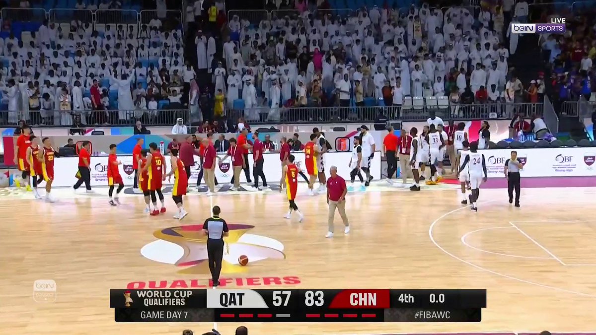 🏀 المنتخب الصيني يحسم المواجهة أمام منتخب قطر #كرة_السلة
