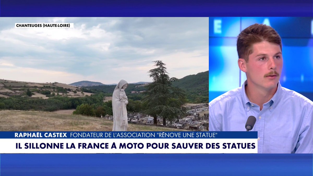 Raphaël Castex évoque son association «Rénove une statue», qui a pour mission de préserver et de rénover le patrimoine religieux à travers la France, dans #Facealinfo Toute l'info est à retrouver sur