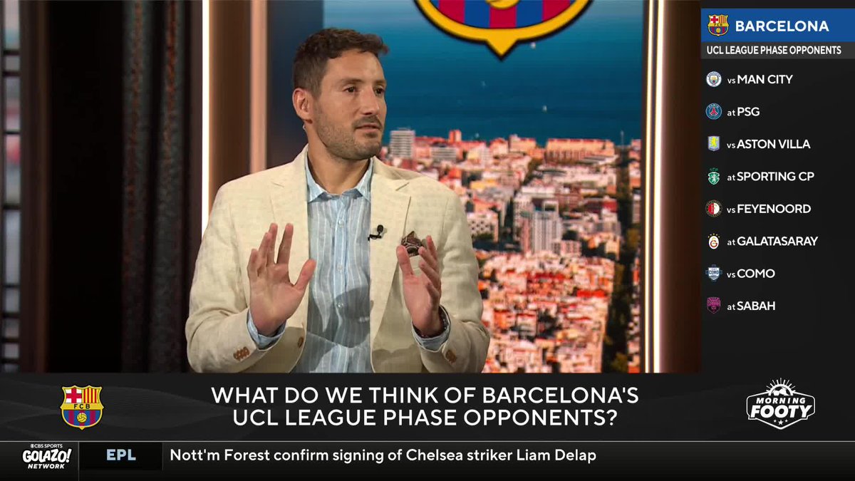 "Make top eight, don't get complicated, and then once the knockout stage starts, take it from there" Nico Cantor, Benny Feilhaber and Geoff Shreeves break down Barcelona's Champions League draw and their expectations for this season 🗣️