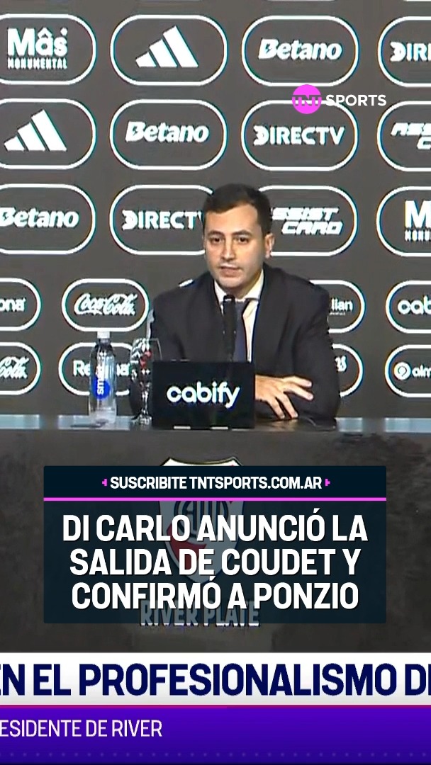 "ERA LO QUE CORRESPONDÍA" ⚪ 🔴 Así anunció el presidente de River la salida de EDUARDO COUDET y la asunción de LEONARDO PONZIO junto a Marcelo Escudero como dupla técnica interina. #LPFxTNTSports
