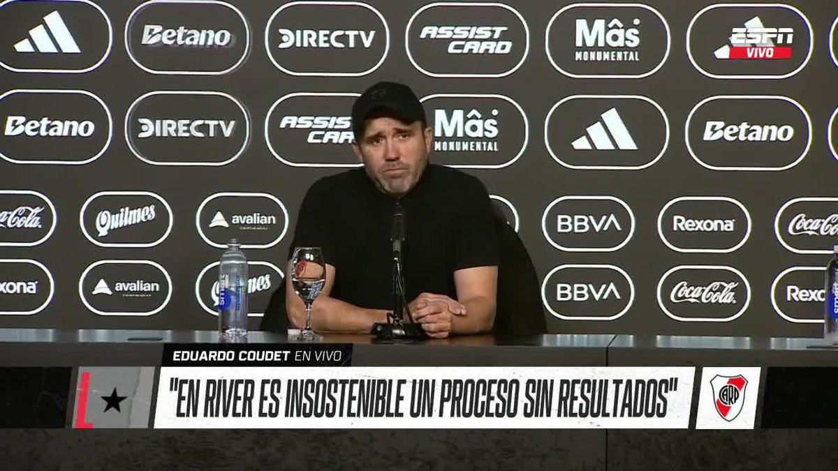 "ARMAMOS UN PLANTEL QUE LE DARÁ MUCHAS ALEGRÍAS A RIVER" El Chacho Coudet agradecido con todo el mundo River hablando sobre la plantilla que dejó armada. ▶️ Mirá #ESPNF90 en el Plan Premium de #DisneyPlus