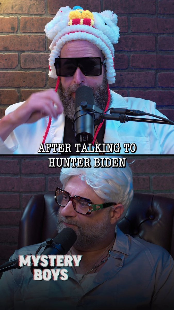 .Duncan Trussell learned so much from Hunter Biden. 👁️ New Mystery Boys premieres tonight at 8pm CT.