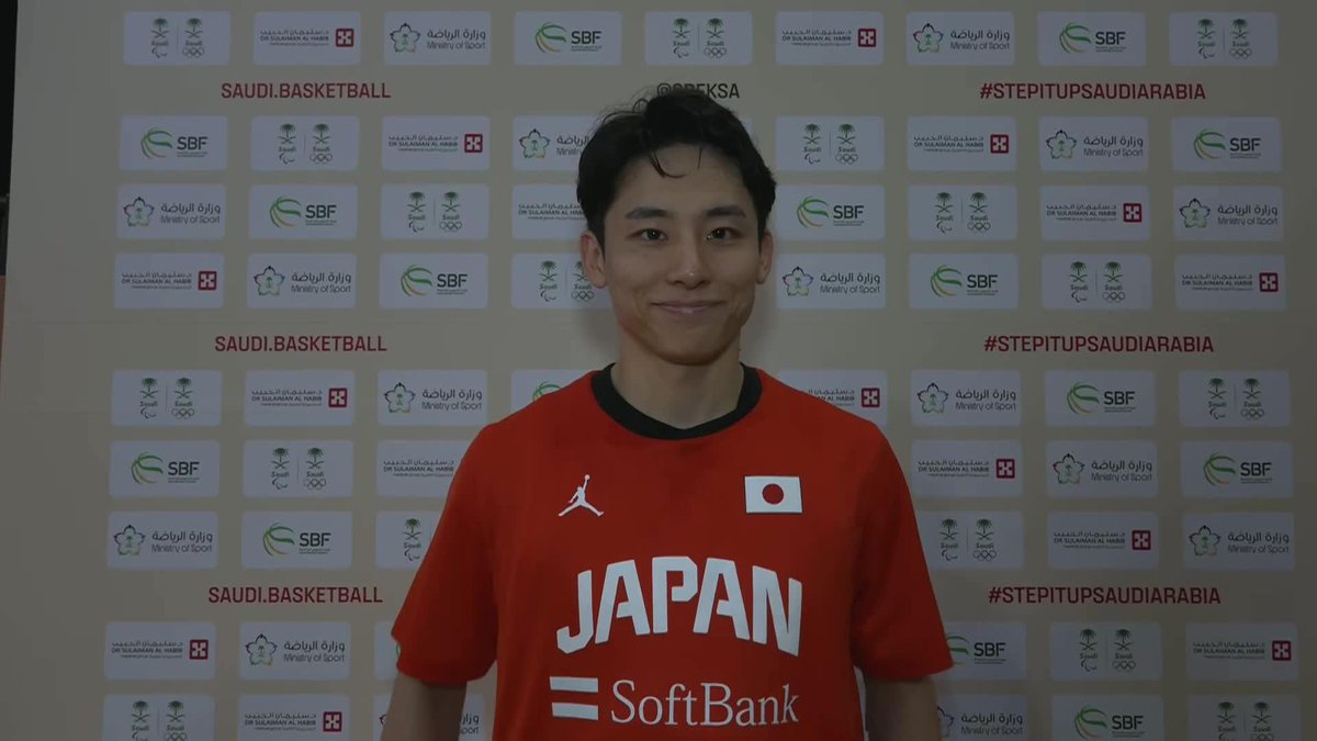 テレビ朝日系列で放送中📺 / 日本勝利‼️ #河村勇輝 選手の勝利インタビュー🎤 \ バスケ男子W杯最終予選 🇯🇵日本×サウジアラビア🇸🇦 ABEMA・TVerでも生配信中⚡️ #日本代表 #W杯 #バスケ #テレ朝バスケ