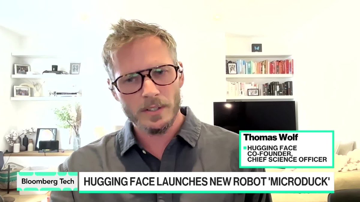 "We're selling one MicroDuck every four seconds," says Hugging Face cofounder Thomas Wolf. He says demand is surging for its newest open-source robot designed to let users experiment with models from OpenAI, Anthropic and others