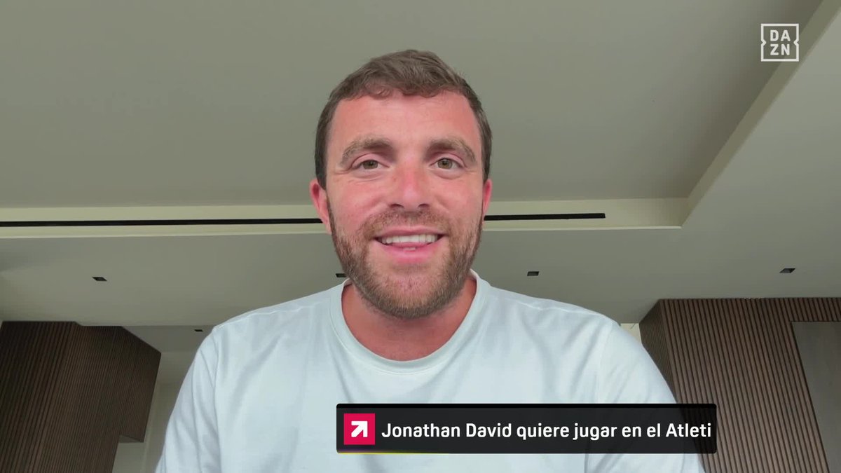 El Atlético de Madrid continúa en la búsqueda de su próximo #9 🔍 Y Jonathan David quiere jugar ahí 👀 #DAZNTransfer Fabrizio Romano