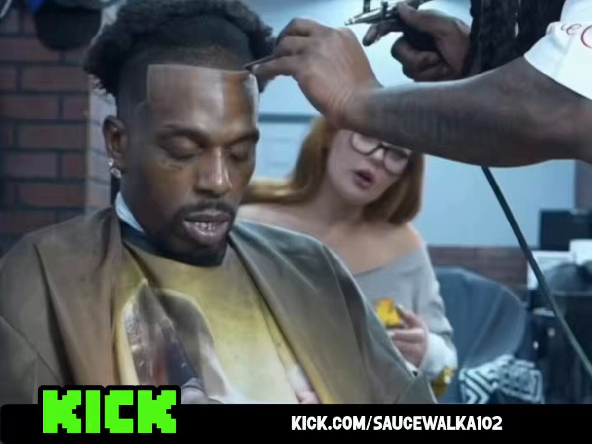 Sauce Walka’s BM Bambidoe was visibly CONCERNED seeing him fall asleep mid haircut 😬💔