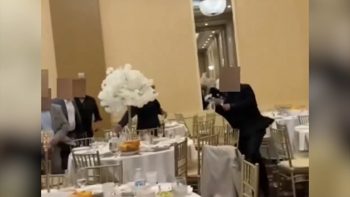 😳 A massive brawl broke out during an Ohio wedding reception which resulted in three arrests.