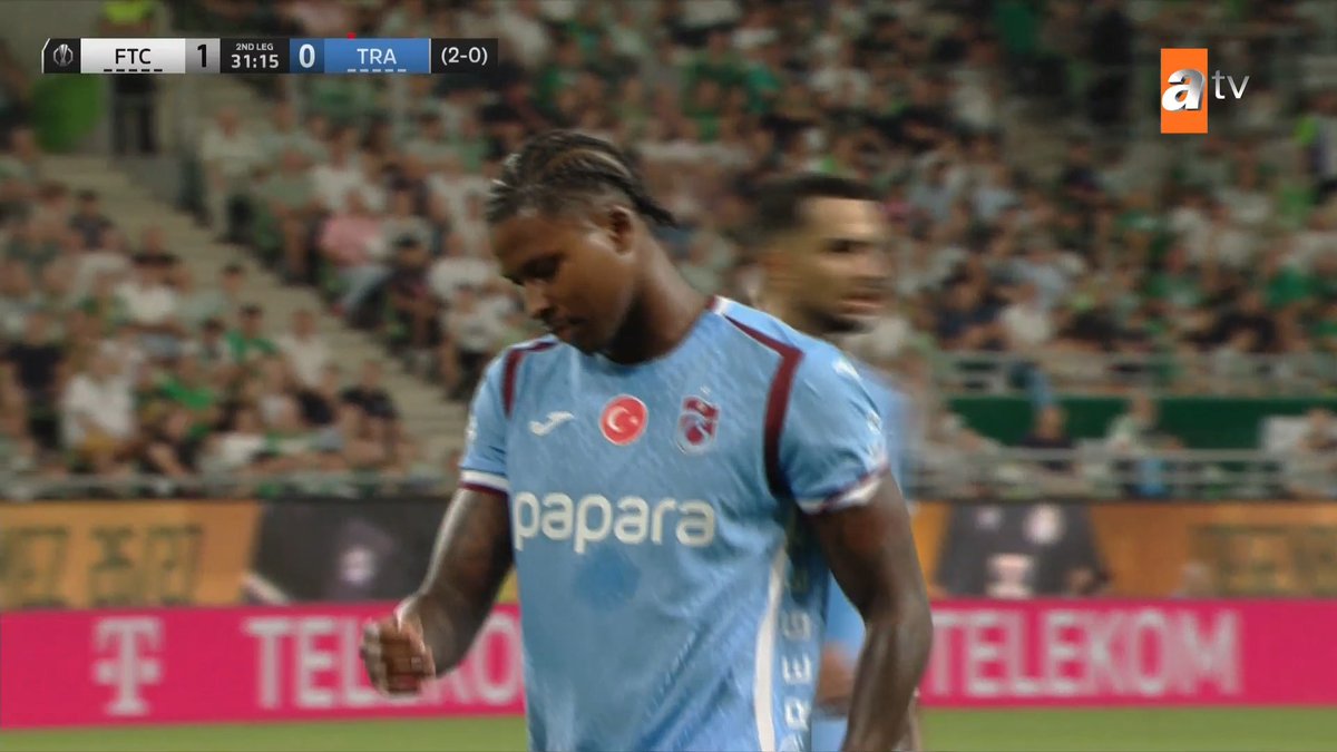 Sarı kart: Cabral 🟨 (Dk. 32) #Ferençvaroş #Trabzonspor #AvrupaLigi #FTCvTS