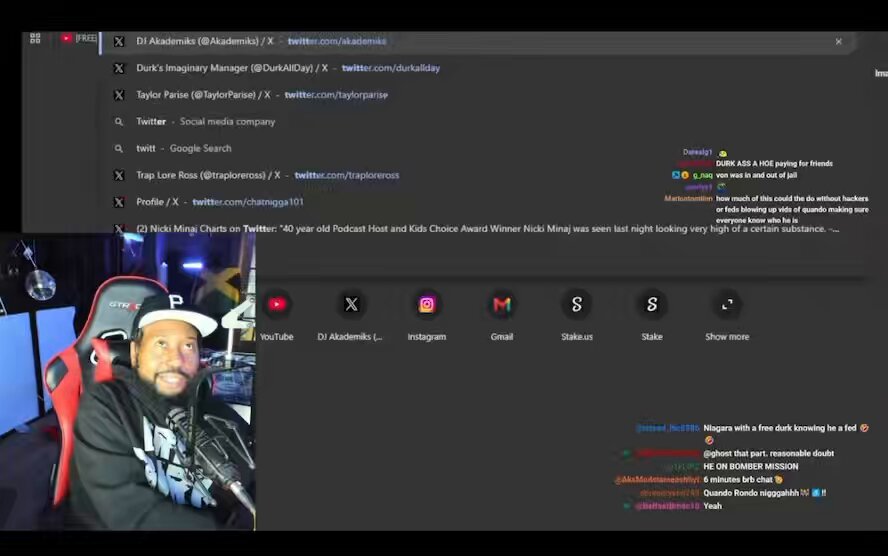 Dj akademiks responds to karlous miller saying him and trap lore Ross is going to be the reason that lil durk doesn’t beat his trial