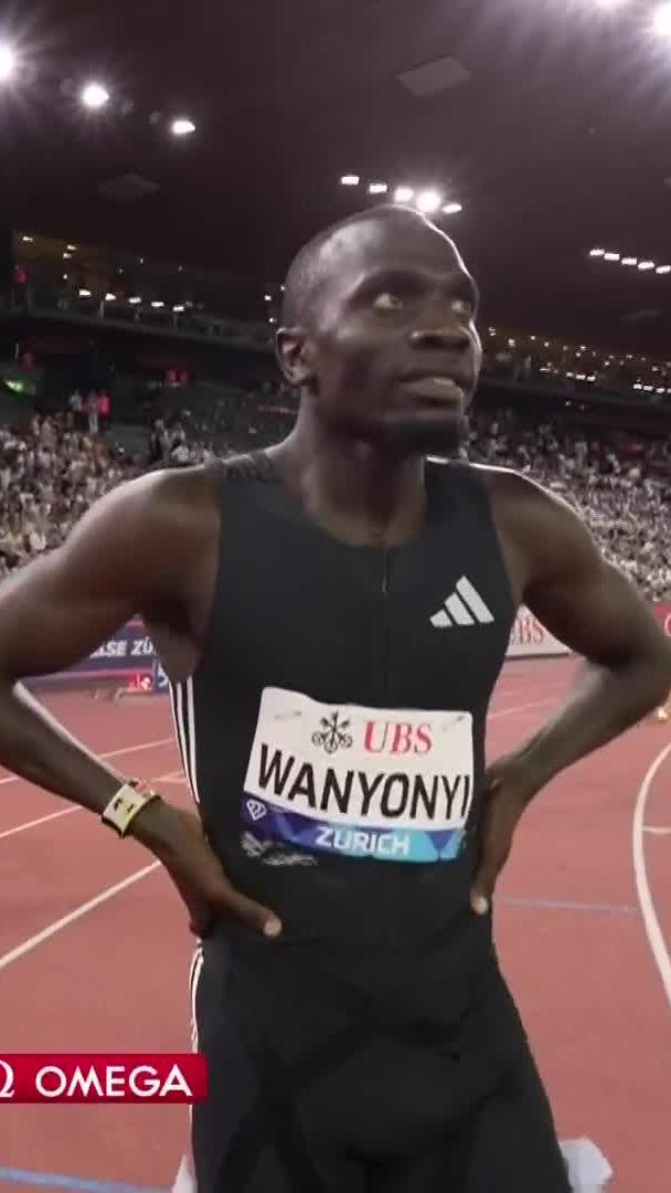 🇰🇪 𝐖𝐎𝐑𝐋𝐃 𝐋𝐄𝐀𝐃 🇰🇪 Emmanuel Wanyonyi holds on for victory in the Men's 800m 😤👟 He sets the fastest time in 2026 with 1:41:76 ⌚ 📺 Stream #ZurichDL on DStv: