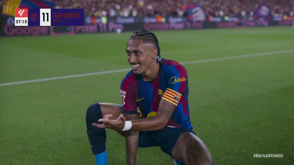 RAPHINHA BREAKS THE DEADLOCK FOR BARCELONA 🔥