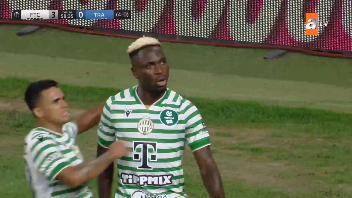 #Ferençvaroş: 3 - #Trabzonspor: 0 Gol: Yusuf ⚽ (Dk. 59) #AvrupaLigi #FTCvTS